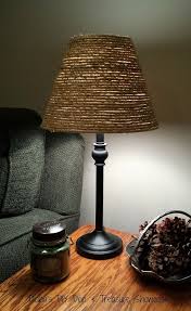 Sisal Rope Lamp Shade Makeover Diy Lamp Shade Rope Lamp Lamp Shade