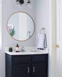 « best navy paint colors. The Best 20 Diy Navy Blue Gold Painted Vanity Bathroom Makeover