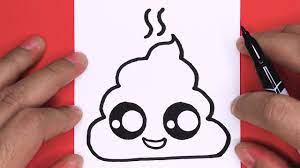 Because you can draw a ghost by making it very cute like you have given in the pic above. How To Draw Cute Poop Draw Cute Things Youtube