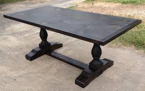 3x6 Onyx Turned Trestle Table How To Antique Wood Table Dining Table Chairs