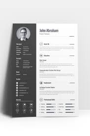 From here, you can change the design of your cv anytime you want. John Abraham Minimal Creative Resume Template Creative Resume Templates Modern Resume Template Templates