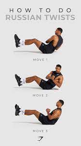 Russian twists are a core body exercise that strengthens all parts of your abdominals, including your obliques, for a toned waistline and a stronger back. Gymshark How To Do Russian Twists Russian Twist Workout Guide At Home Workouts