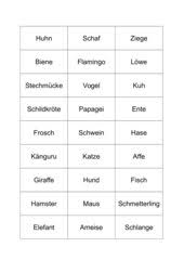 Begriffe aus verschiedenen kategorien in einer liste. Deutsch Arbeitsmaterialien Pantomime 4teachers De