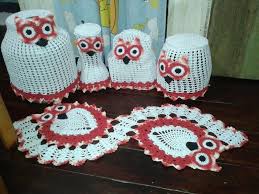 Capa De Liquidificador De Croche Coruja Jogo De Cozinha Coruja Croche Croche Para Cozinha Decoracao De Croche Jogos De Cozinha