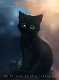 Apofiss On Deviantart Cats Illustration Black Cat Art Cute Animal Drawings