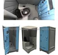 Foot Pump Flush System Portable Toilet, Hand Free Mobile Porta Potty