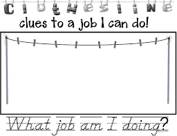 Ppbf Clothesline Clues Book Of Job Guidance Lessons Preschool Prewriting