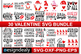 30 Valentine Bundle Graphic By Designdealy Creative Fabrica Valentines Svg Happy Valentines Day Mom Wine Quotes Funny