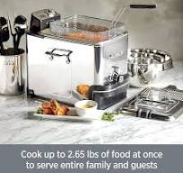 All-Clad Electric Deep Fryer with Basket and Lid, Stainless Steel Deep  Fryer for Home Use, 1700W, Dishwasher Safe