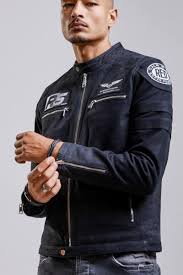 Logo crocodile sur la poitrine. Blouson Cuir Homme Sportswear Veste Cuir Sport Cuircity