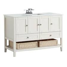 In this matter, they'll need home depot 48 bathroom vanity. Simpli Home Cape Cod 48 In Bath Vanity In Soft White With Engineered Quartz Marble Vanity Top In White With White Basin 4axcvccw 48 The Home Depot Marble Vanity Tops Simpli Home