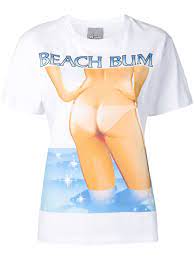 The official facebook page of ashley williams. Ashley Williams T Shirt Mit Beach Bum Print Farfetch
