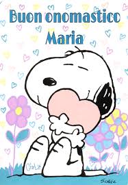 Onomastico Maria Vignetta Snoopy Immagini