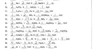 Writing and balancing equations worksheet. 30 Balancing Chemical Equations Worksheet 1 Answer Key Free Worksheet Spreadsheet