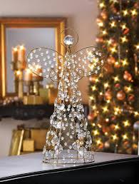 Beaded Angel Decor Golden Wire Centerpiece Tree Topper Angel Decor Christmas Angel Decorations Holiday Decor Christmas