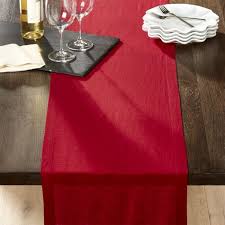 Free Shipping Shop Helena 90 Red Linen Table Runner Part Of Our Helena Table Linen Collection This Christmas Table Cloth Table Runners Holiday Table Runner