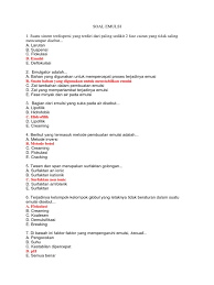 Check spelling or type a new query. Soal Emulsi Pdf
