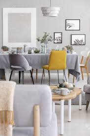 Set of 4 stackable dining chairs by costway. Mustard And Grey Dining Chairs Off 51