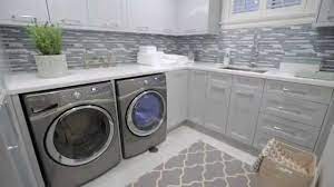 From painted cabinetry and detailed tilework to unique hardware and storage baskets, these 30 beautiful laundry rooms offer plenty of inspired ideas for transforming your laundry room into a standout space you'll want to show off to guests. Interior Design Small Storage Filled Blue Grey Laundry Room Renovation Youtube