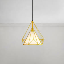 Maybe you would like to learn more about one of these? Adjustable Diamond Pendant Lamp Industrial Fabric Hanging Light In Yellow With Metal Frame Hl491002 Buy At The Price Of 31 59 In Beautifulhalo Com Imall Com