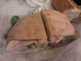 Copycat panera bread sierra turkey sandwich. Panera Bread Sierra Turkey Sandwich On Focaccia With Asiago Cheese Half Photo