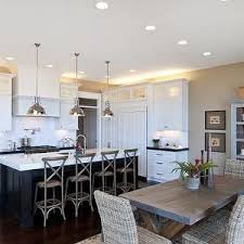Open floor plans strategy style behind concept spaces, most common open floor plan also known concept great room combining living dining kitchen one shared space found below are 5 top images from 20 best pictures collection of open floor plan kitchen and living room photo in high resolution. Open Concept White Kitchen Ideas Instaimage