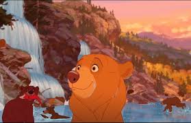 The bear is a gigantic and burly animal with black fur and red eyes. How To Show Kids The World With Disney Animated Movies A Disney Watchlist