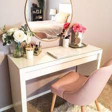 How To Style The Ikea Malm Vanity Table Dorothy Pro Blog Dressing Room Decor Bedroom Dressing Table White Dining Room