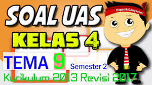 Maybe you would like to learn more about one of these? Soal Uas Kelas 4 Semester 2 Tema 9 K13 Kurikulum 2013 Revisi 2017 Dapodik Bangkalan