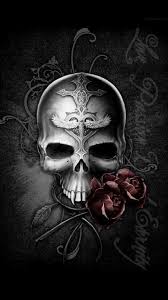 Badass Wallpapers For Android 03 0f 40 Dark Skull And Rose Hd Wallpapers Wallpapers Download High Resolution Wallpapers Skull Wallpaper Skull Artwork Skull