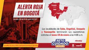 Estas son las medidad que regirán en la ciudad. Alerta Roja En Bogota Idipron