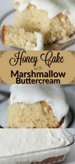 Honey Cake With Marshmallow Buttercream Recipe Honey Cake Recipe Marshmallow Buttercream Honey Cake