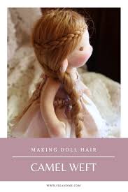 If you're using a rectangular scarf, just start folding along the long side. Dollmaking Tips How To Make Doll Hair Fig Me