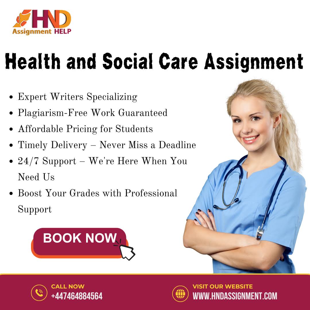 Health and Social Care Assignment product image