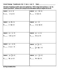 Circuit Training Solve Ax By C For Y Working With Inequalities Algebra Solving Quadratics Quadratics Algebra