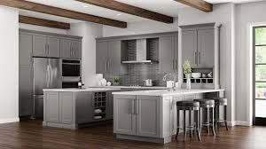 Gray kitchen cabinets with black hardware. Shaker Gray Coordinating Cabinet Hardware Kitchen The Home Depot