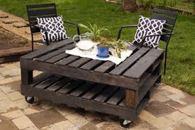 Une table basse pour salon de jardin avec espaces dédiés à vos plantes décoratives ! Faire Un Salon De Jardin En Palette Deco Cool