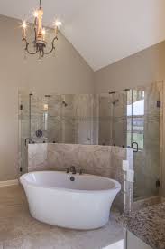 Regency Homebuilders Master Bath Drop In Tub Walk Through Shower Dual Shower S Dream Bathroom Master Baths Master Bathroom Shower Bathroom Remodel Master