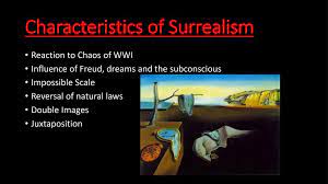 Figurative surrealism depicts realistic imagery in an unreal place or form, while the latter uses natural, organic forms instead of geometric shapes. Surrealism Ppt Download