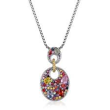 Multicolor Sapphire Pendant From Borsheims We Love All Of The Colors Sapphires Come In Pendant Sapphire Pendant Beautiful Jewelry