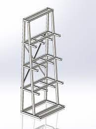 4.8 out of 5 stars. Metal Vertical Storage Rack 3d Cad Model Library Grabcad