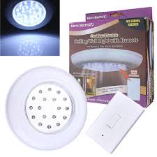 Battery Operated Wireless Led Night Light Remote Control Ceiling Light Sale Banggood Com