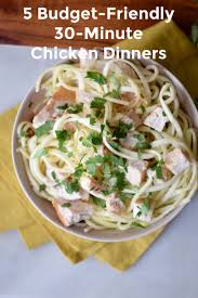 $13.30 recipe / $3.33 serving. 5 Cheap Healthy Chicken Dinners 30 Minute Meals