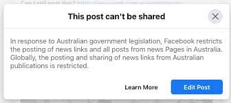 Instagram accounts linked to qanon are also banned. Facebook Goes Nuclear Banning All News Posts In Australia Ars Technica