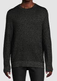 $198 Hugo Boss Men's Black Schiq Crewneck Long Sleeve Sweater Size S | eBay