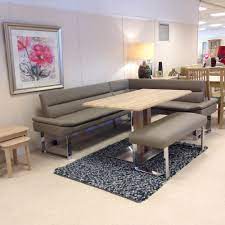 Musehomeinc modern design 3 pieces solid wood breakfast nook corner table set with side bench, hidden storage nook table set for small space, corner kitchen table, dining set in white color. Corner Dining Table Ideas For Smart Homes Decor Or Design