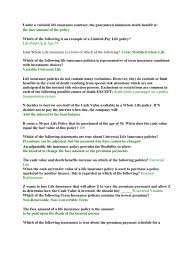 Term life insurance is the simplest and one of the cheapest forms of life insurance (compared to whole of life insurance). Under A Variable Life Insurance Contract Chap2 Life Insurance Insurance