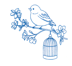 There are 20714 bird embroidery pattern for sale on etsy, and they cost 8,33 $ on average. Free Embroidery Design Sweet Little Bird In A Birdcage I Sew Free Bird Embroidery Pattern Free Embroidery Sewing Patterns Free