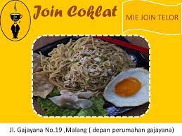 Mie Join Telor Wa 0822 2999 2543 Cafe Murah Malang Kota Makanan Telor Mie