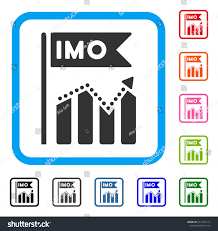 Imo Chart Trend Icon Flat Gray Stock Vector Royalty Free